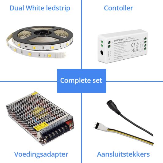 35 meter complete set Dual White led strip met Zigbee controller