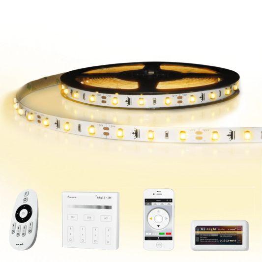 35 meter led strip Warm Wit complete set - Basic 2100 leds