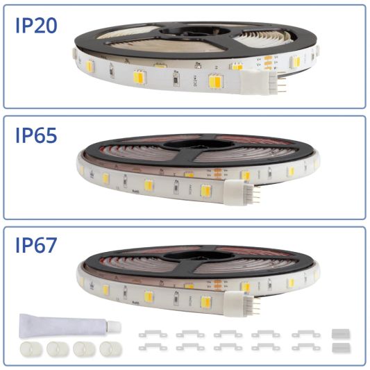 4 meter complete set Dual White led strip met Zigbee controller