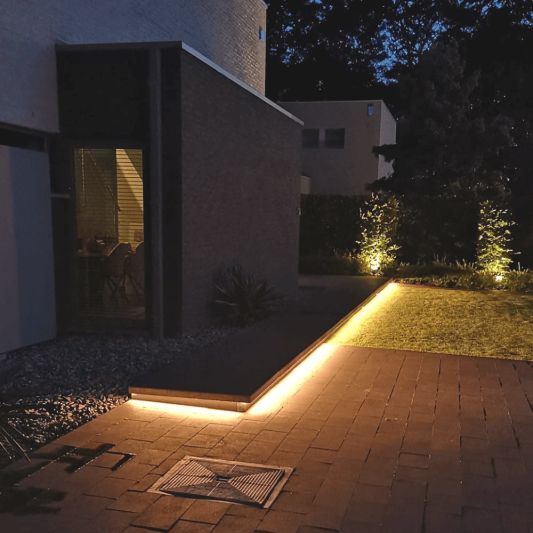 4 meter Neon Led Flex Warm Wit Midi recht - losse strip