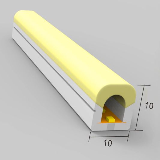 4 meter RGB Neon LED flex Midi Top View - complete set neon verlichting