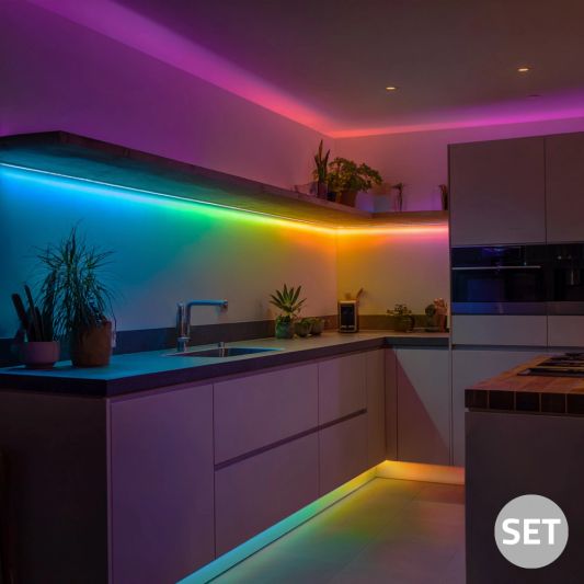 40 meter WS2811 digitale RGB led strip set - Basic