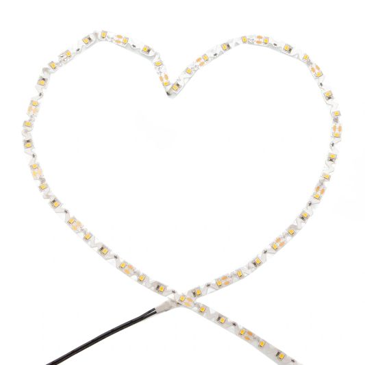 5 meter buigbare led strip IP20 12V - 4000K helder wit - 60 leds p/m