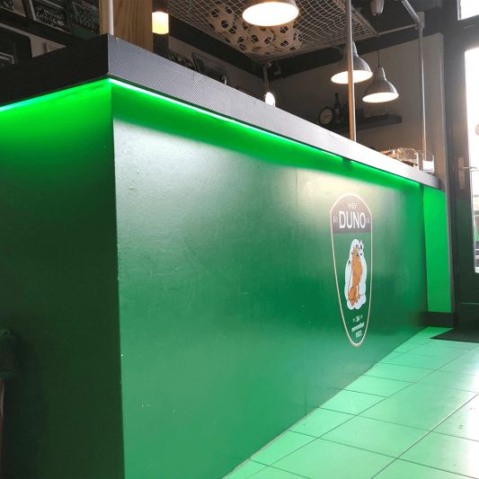 5 meter gekleurde COB led strip IP20 24V - Groene kleur - 384 leds p/m