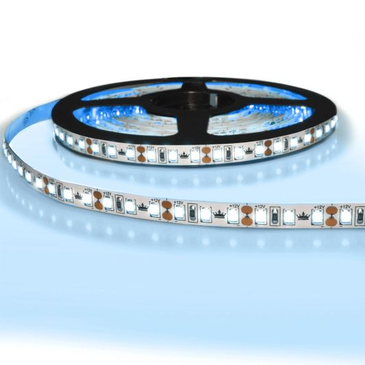 5 meter gekleurde led strip IP20 12V of 24V - Blauwe kleur - 120 leds p/m
