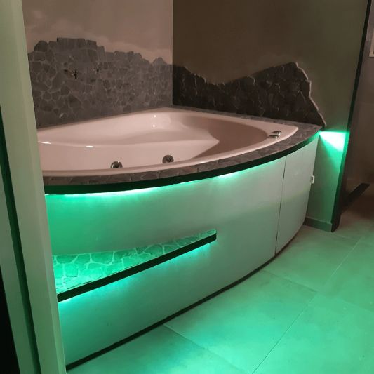 5 meter gekleurde led strip IP65/67 12V of 24V - Groene kleur - 120 leds p/m