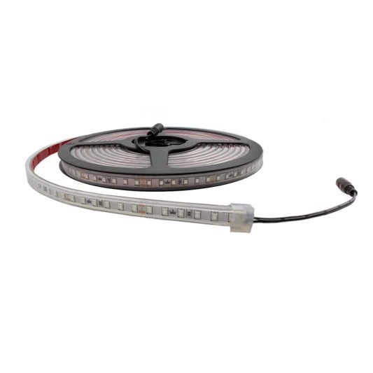 5 meter gekleurde led strip IP65/67 12V of 24V - Oranje kleur - 120 leds p/m