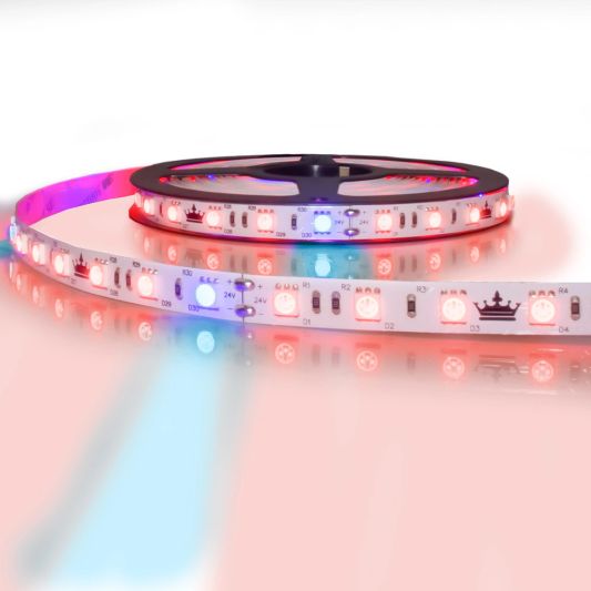 5 meter groei led strip IP20 24V - R:B=5:1 - 60 leds p/m