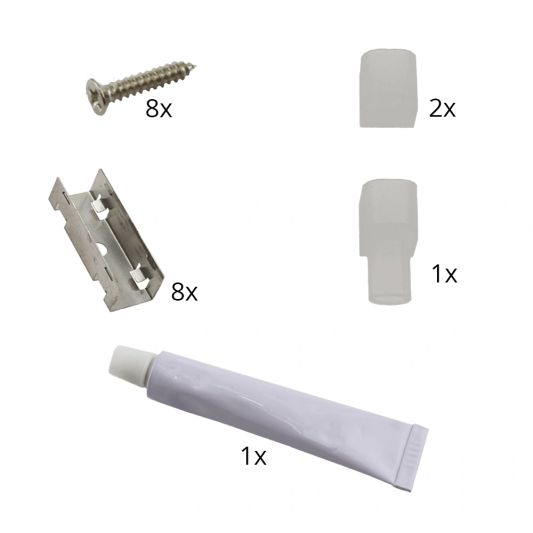 5 meter LED flex Dual White Midi Top View - complete set verlichting