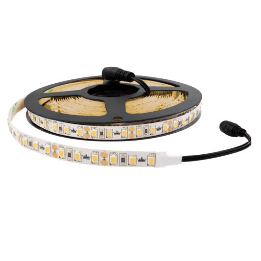 5 meter led strip IP20 12V of 24V - Warm wit 3000K - 120 leds p/m