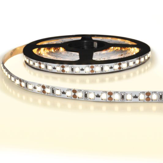 5 meter led strip IP20 12V of 24V - Warm wit 3000K - 120 leds p/m