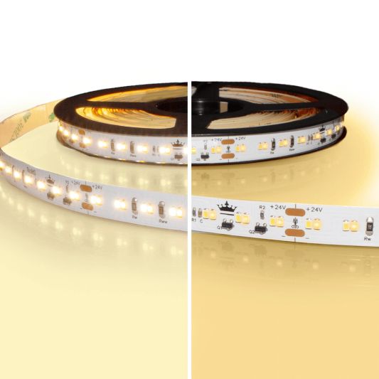 5 meter led strip IP20 24V - dim to warm - 224 leds p/m