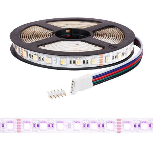 5 meter RGBW led strip | complete set | Premium 72 leds p/m
