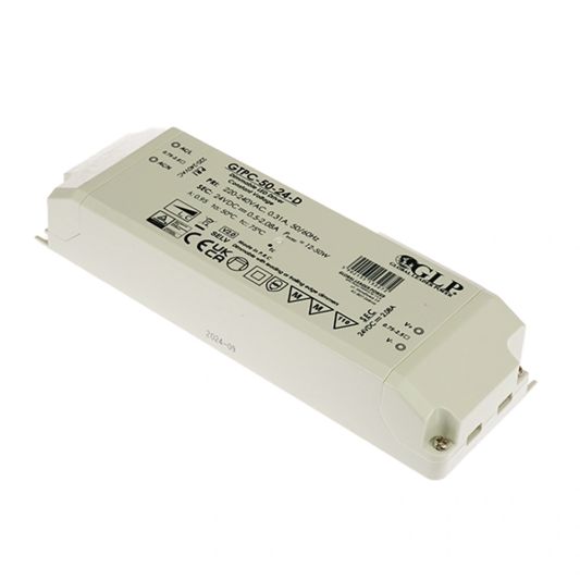 50W - 24V Professionele compacte dimbare led driver