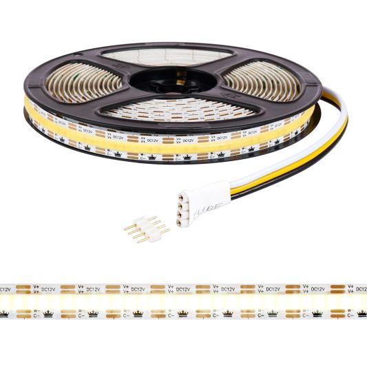 6 meter Dual White led strip complete set - Prime 608 leds