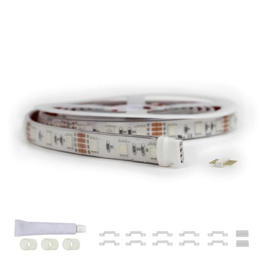 6 meter RGB led strip voor buiten complete set