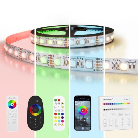 6 meter RGBW led strip | complete set | Premium 72 leds p/m