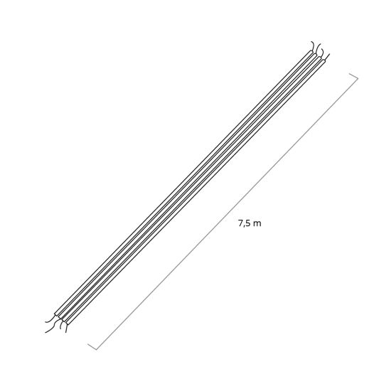 7,5 meter losse RGB kabel