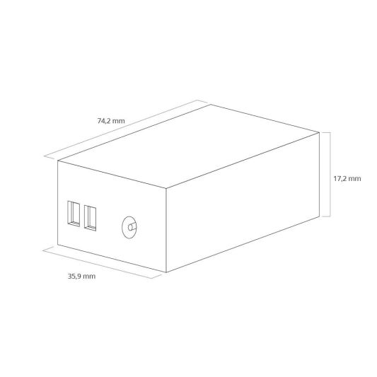 7 meter complete set RGBW led strip met Zigbee controller