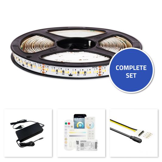 7 meter Dual White led strip complete set - Pro 320 leds