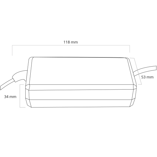 72 Watt - 12V / 6A adapter voor led strips