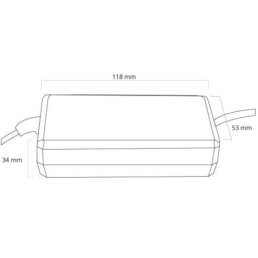 72 Watt - 24V / 3A adapter voor led strips
