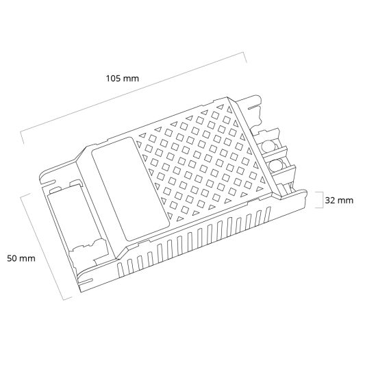 72W - 12V / 6A professionele voeding Slim Line voor led strips