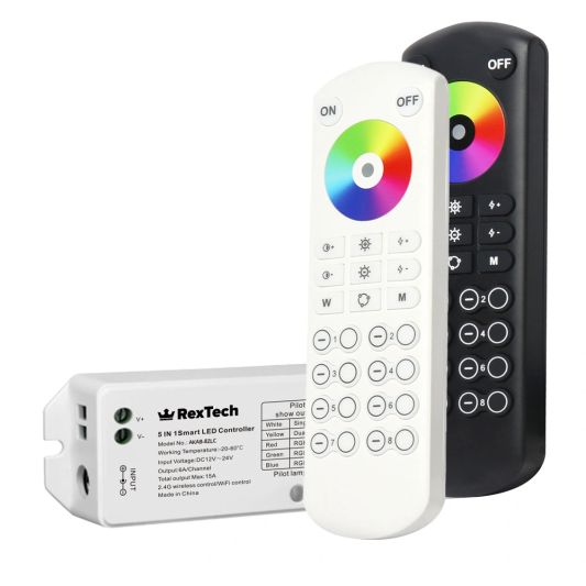 8-zone RF Touch afstandsbediening voor alle kleuren led strips - met controller