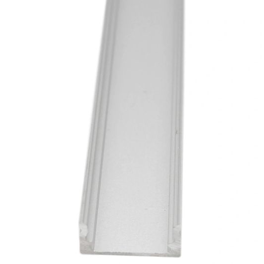 Aluminium ledstrip profiel opbouw 4M - 7 mm hoog - compleet met afdekkap