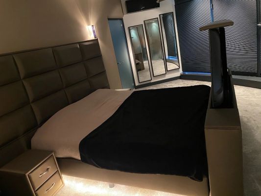 Bedverlichting 2 zijden complete set 1 meter LED strip warm wit met bewegingssensor