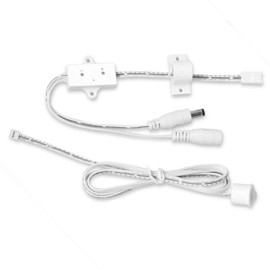 Bewegingssensor wit - Vertragingstijd in te stellen - 12V en 24V