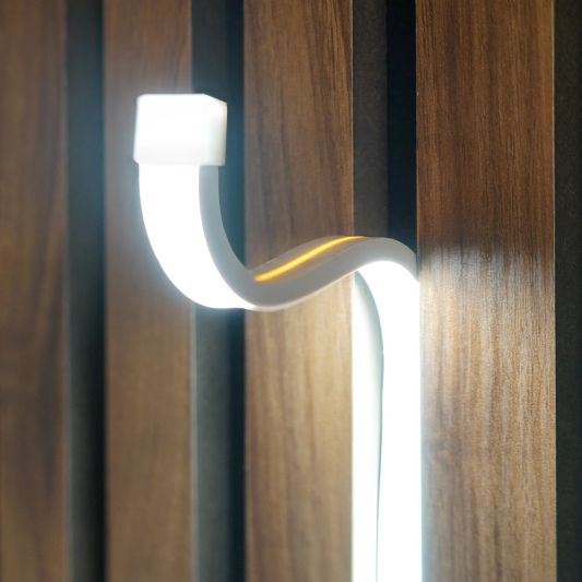 COB Neon inclusief profiel - Overal knipbaar - Helder wit losse strip - 1m