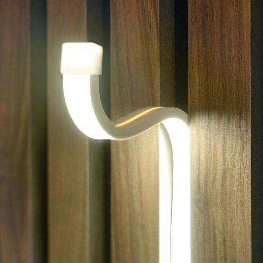 COB Neon inclusief profiel - Overal knipbaar - Warm wit losse strip - 1m