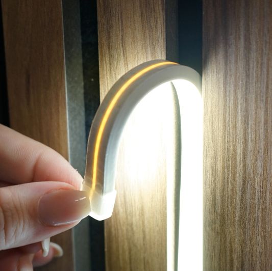 COB Neon inclusief profiel - Overal knipbaar - Warm wit losse strip - 4m