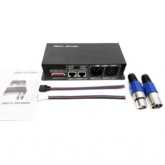 DMX controller voor RGB en RGBW led strips