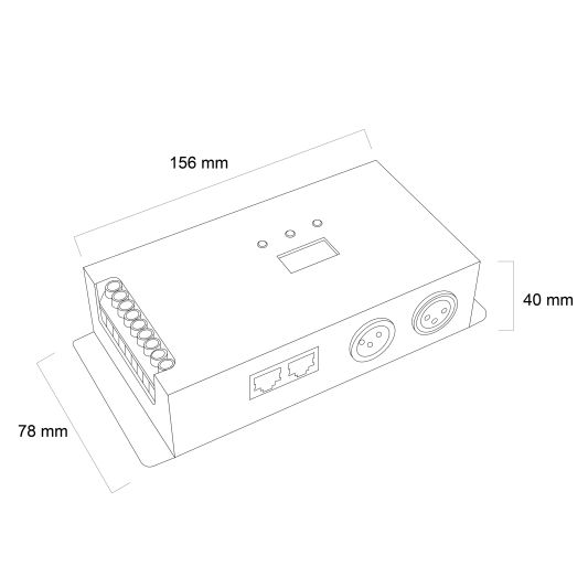 DMX controller voor RGBW en RGBWW led strips