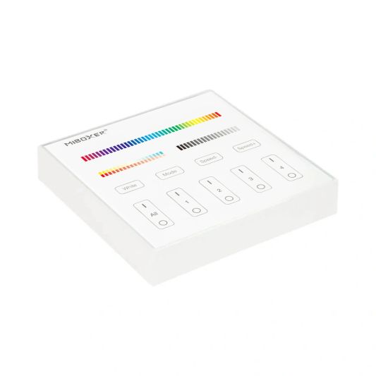 Draadloos Milight touch wandpaneel & wifi controller voor RGBW led strips - complete set