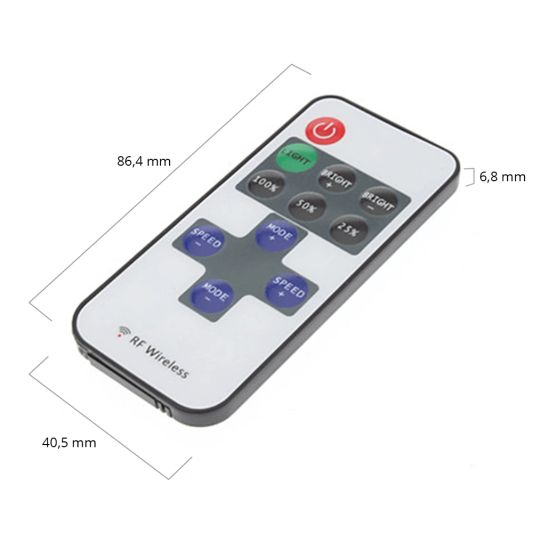 Draadloze dimmer 10 knops RF