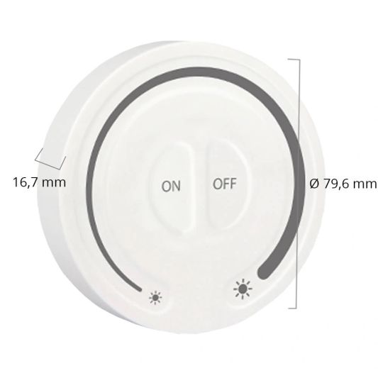 Draadloze Touch wanddimmer inclusief controller