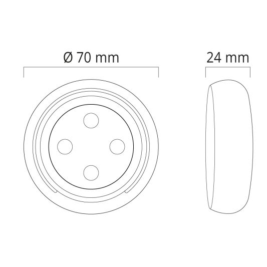 Draadloze Touch wanddimmer RGBWW zwart los