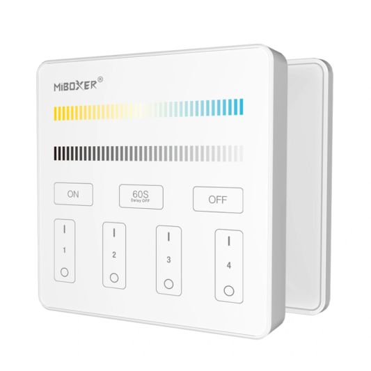 Dual White 4-zone Touch Panel op batterij