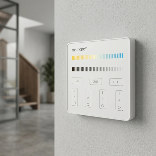 Dual White 4-zone Touch Panel op batterij