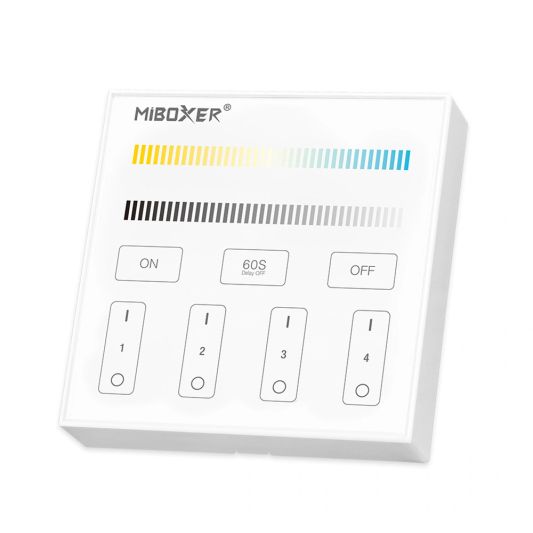 Dual White 4-zone Touch Panel op batterij