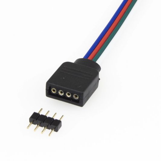 Dual White stekker met koppelstuk 15 cm kabel