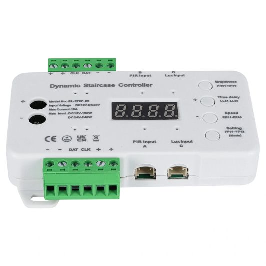 Dynamische trapverlichting controller inclusief sensoren en afstandsbediening - 12 programma's