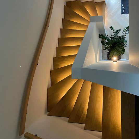 Dynamische trapverlichting set 50 cm voor max. 16 treden inclusief sensoren en 1 programma - Warm wit licht