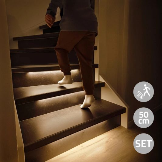 Dynamische trapverlichting set Basic 50 cm