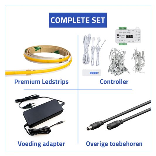 Dynamische trapverlichting set Premium 130 cm