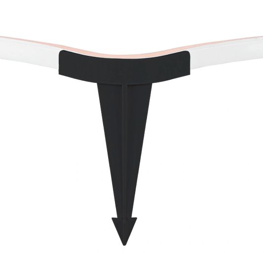 Grondspies ten behoeve van neon ledstrips - Hoek