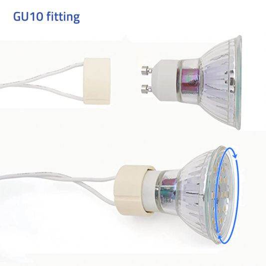 Kantelbare spot armatuur rond - RVS - Geschikt voor GU10/MR16